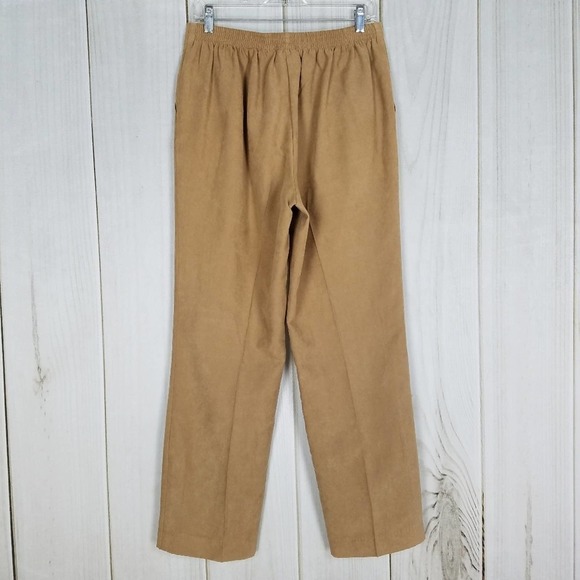 Alfred Dunner Tan Grandma Coastal Soft Straight Leg Pants Tik Tok - Picture 3 of 9